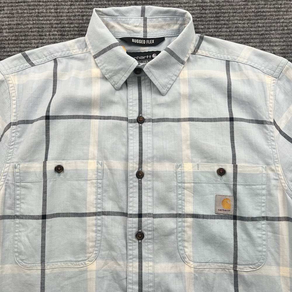 Carhartt Rugged Flex® Relaxed Fit Men's Small Lightweight S/S Button Down Shirt